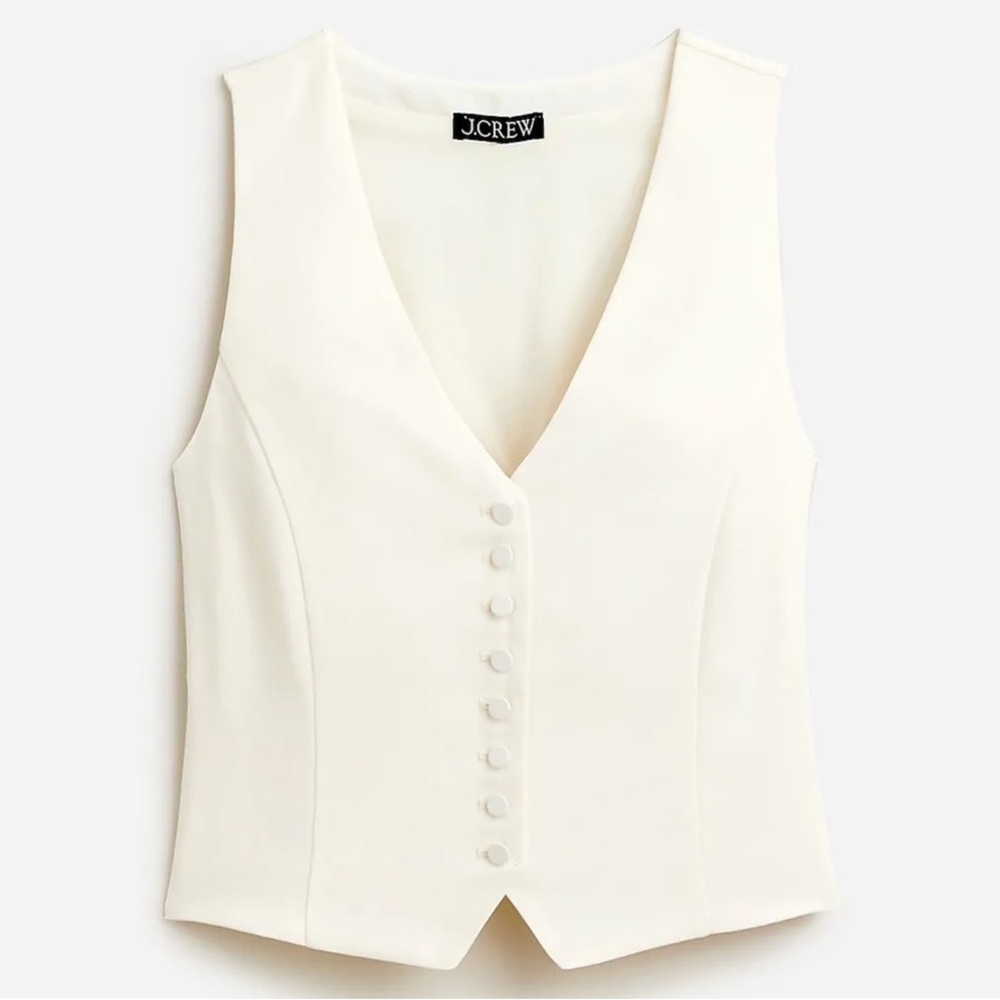 J. Crew Women's Ivory Button-Down Blouse